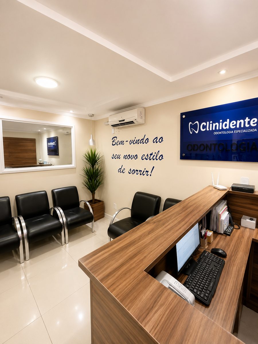 Recepção acolhedora da Clinidente em Forquilhinhas, São José